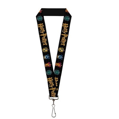 Buckle-Down Unisex Adults Lanyard - 1.0'' Harry Potter One Size, Multicolor