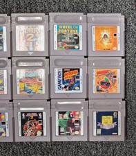 Nintendo Gameboy Lot Tetris, WWF, RC Pro Am, Little Mermaid, Wheel Fortune, Qix