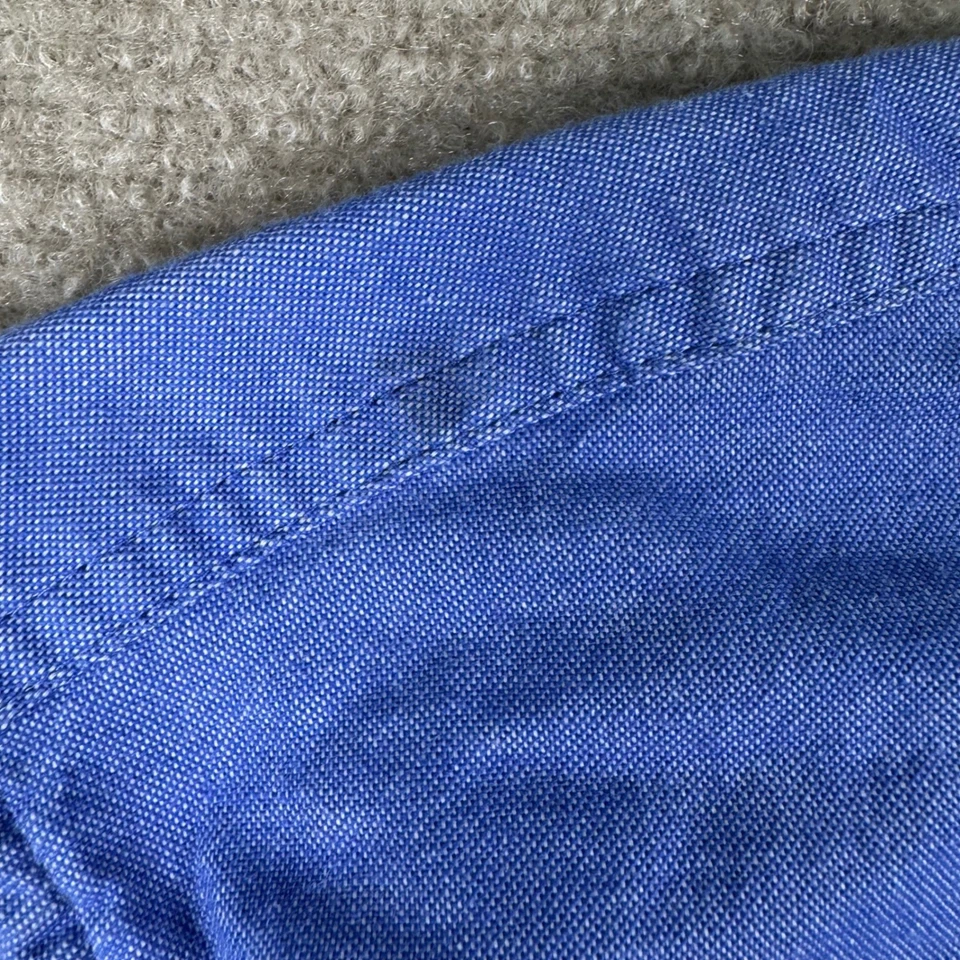 Lululemon Button Down Shirt Long Sleeve Casual Relaxed Fit Blue Mens Medium - Image 4 of 4