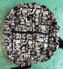 Star Wars Darth Vader Stormtrooper Black White Print Backpack