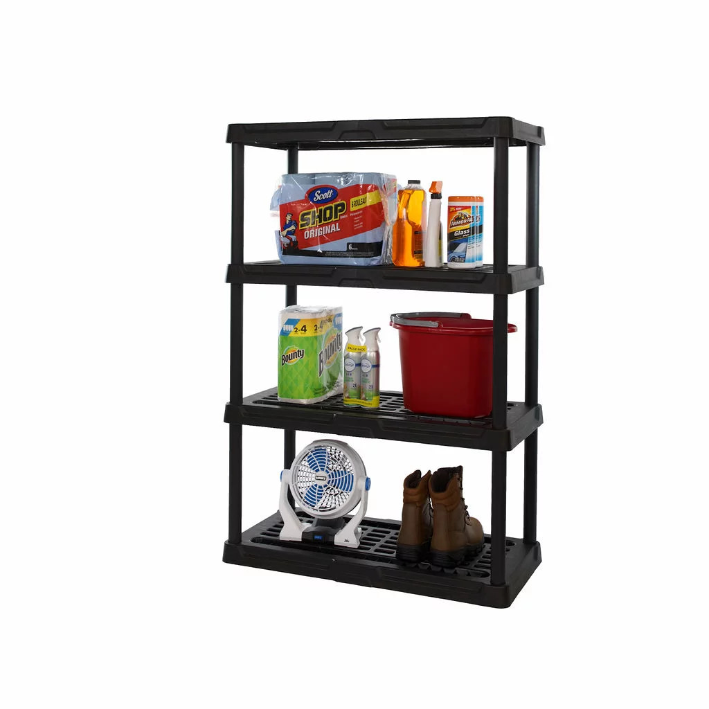 Hart 584752454 4-Tier 18 x 36 x 53 Heavy-Duty Ventilated Plastic Shelving 7990₽