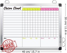 EAONE Magnetic Dry Erase Chore Chart Whiteboard Kids Teens Adult Wall