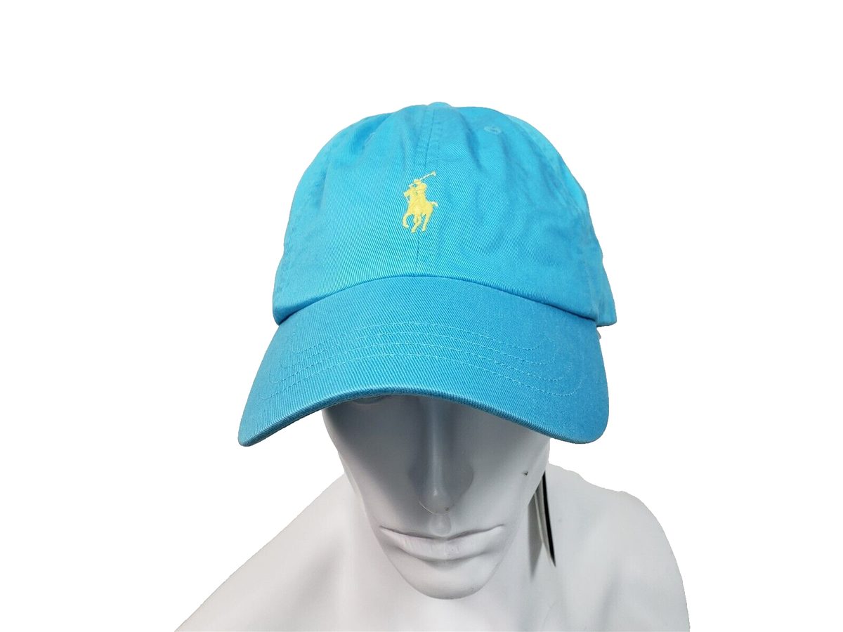 Polo Ralph Lauren Adjustable Strap Pony Logo Blue Baseball Cap Hat
