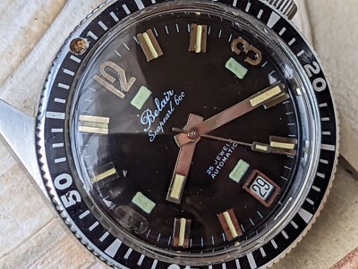 Vintage 1960's Belair Seapearl 600 French 20 ATM All SS Skin Diver