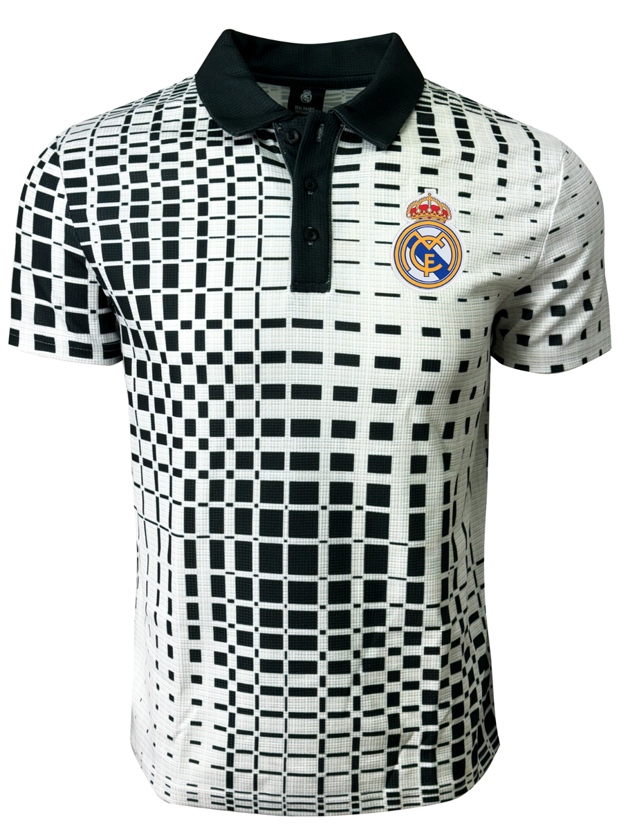 Real Madrid  ポロシャツ Mサイズ Icon Sports Real Madrid Polo Shirt Black White Official