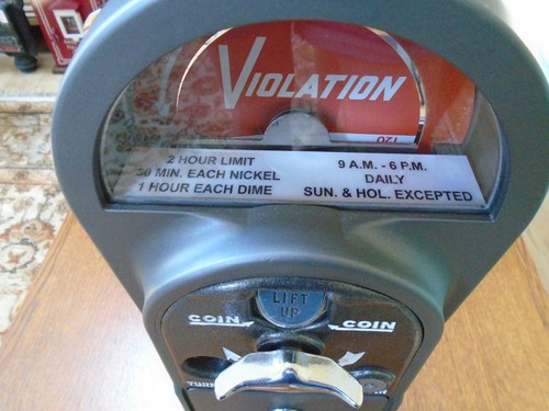 Rhodes Parking Meter Time Limits Operating Hours Card - Picture 2 of 3