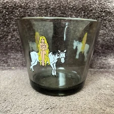 Lady Godiva Glass Ice Tub Bowl MCM Mid Century Modern Barware Mixology Decor