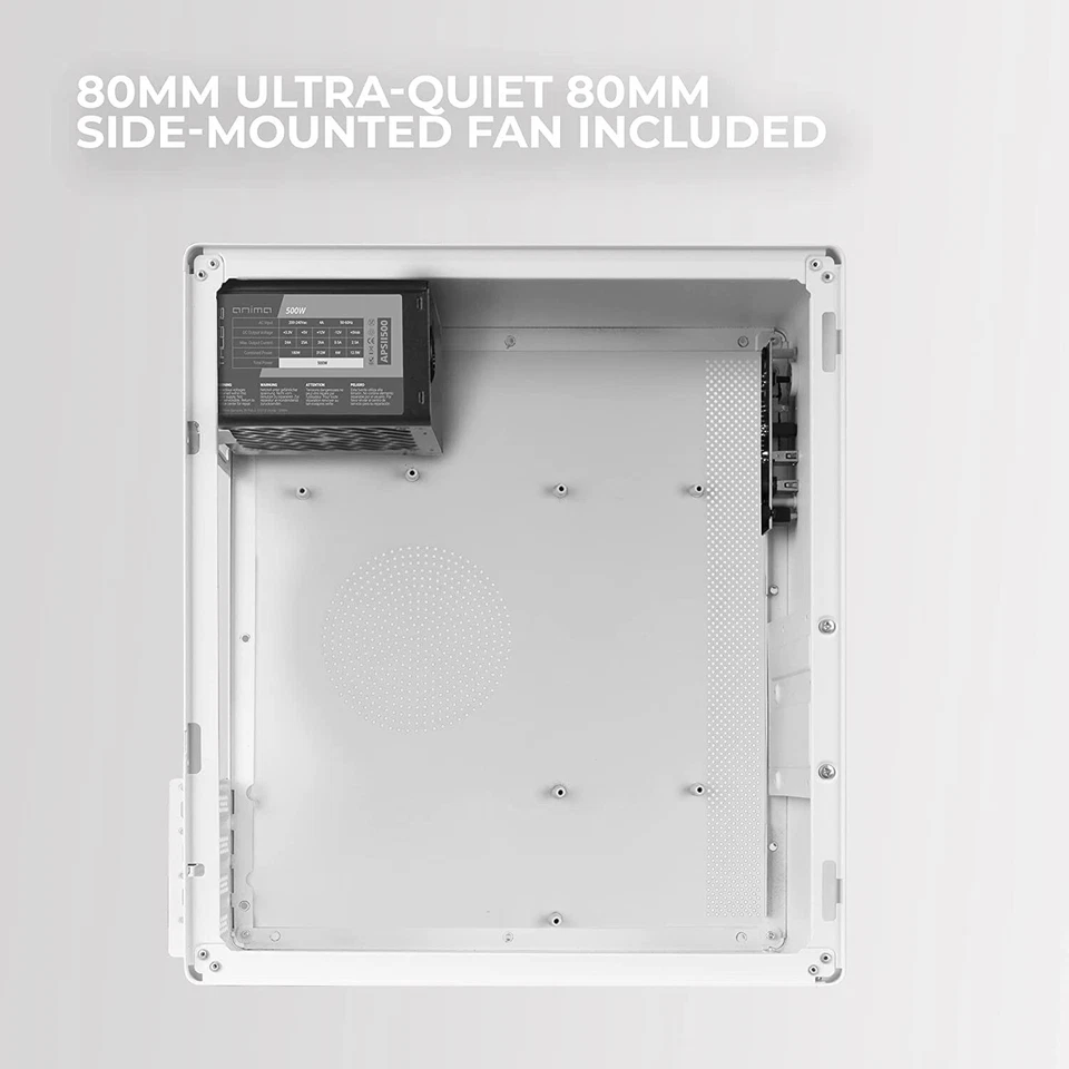 Case Mini Tower Slim PC Gamer Micro ATX + Alimentazione SFX 500W Professionale - Immagine 4 di 4