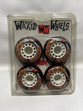 Wicked Glass Wheels 4 -pack 72mm 78A Inline Roller Hockey Wheels Vintage Red
