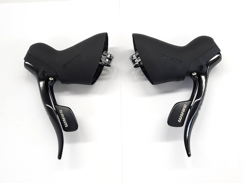 New Sram Apex Alloy Road Shifters 2 x 10 Speed Pair Right/Left Double Tap BLACK