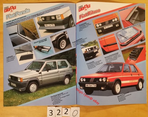 FIAT PANDA UNO RITMO REGATA ACCESSOIRES SPORT Prospectus Allemand 12 pages 198? - Photo 5/7