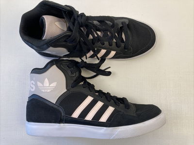 Adidas Womens Size 9 US Black Pink High Top Casual Shoes Sneakers EUC | eBay
