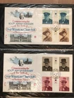 Album of GB Gutter pairs traffic light FDC'S x47 plus first day covers 1974 - 81