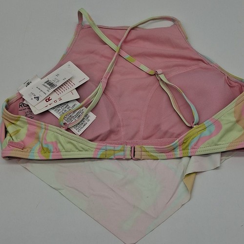 Roxy Bikini Top Junior Large Tropics Hype Crop Ambroisia Swirl L - Foto 7 di 12