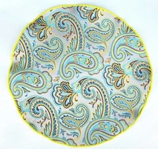Lord R Colton Masterworks Pocket Round Ravello Gray Paisley Silk  $75 Retail New
