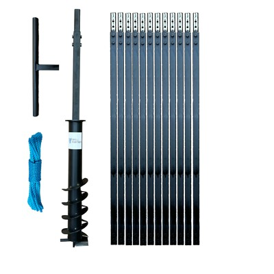 #ad #ad DRILLPARTNER Hand Auger Water well Earth 4quot; 5 3 4quot; 20 60ft FREE CLAY BIT NOW $305.00