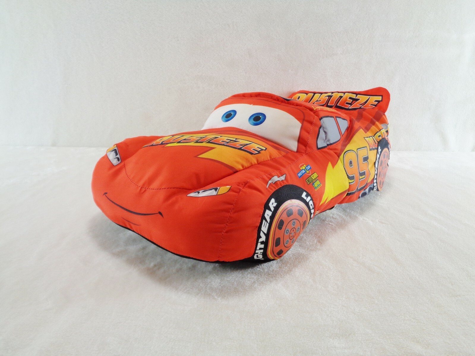 Disney / Pixar Cars~ 20" Lightning McQueen Flip To Change~ Transformation Plush