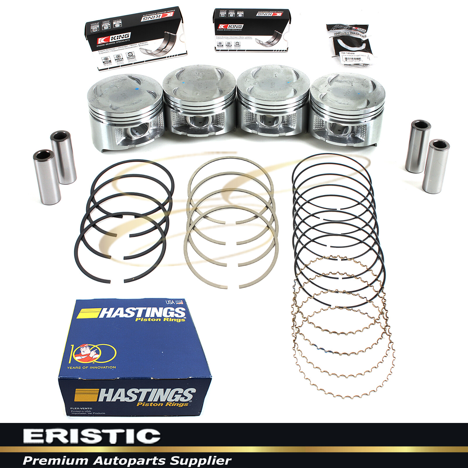 Fits 9296 Honda Prelude 2.3L DOHC Pistons Rings Bearings Set H23A1 eBay