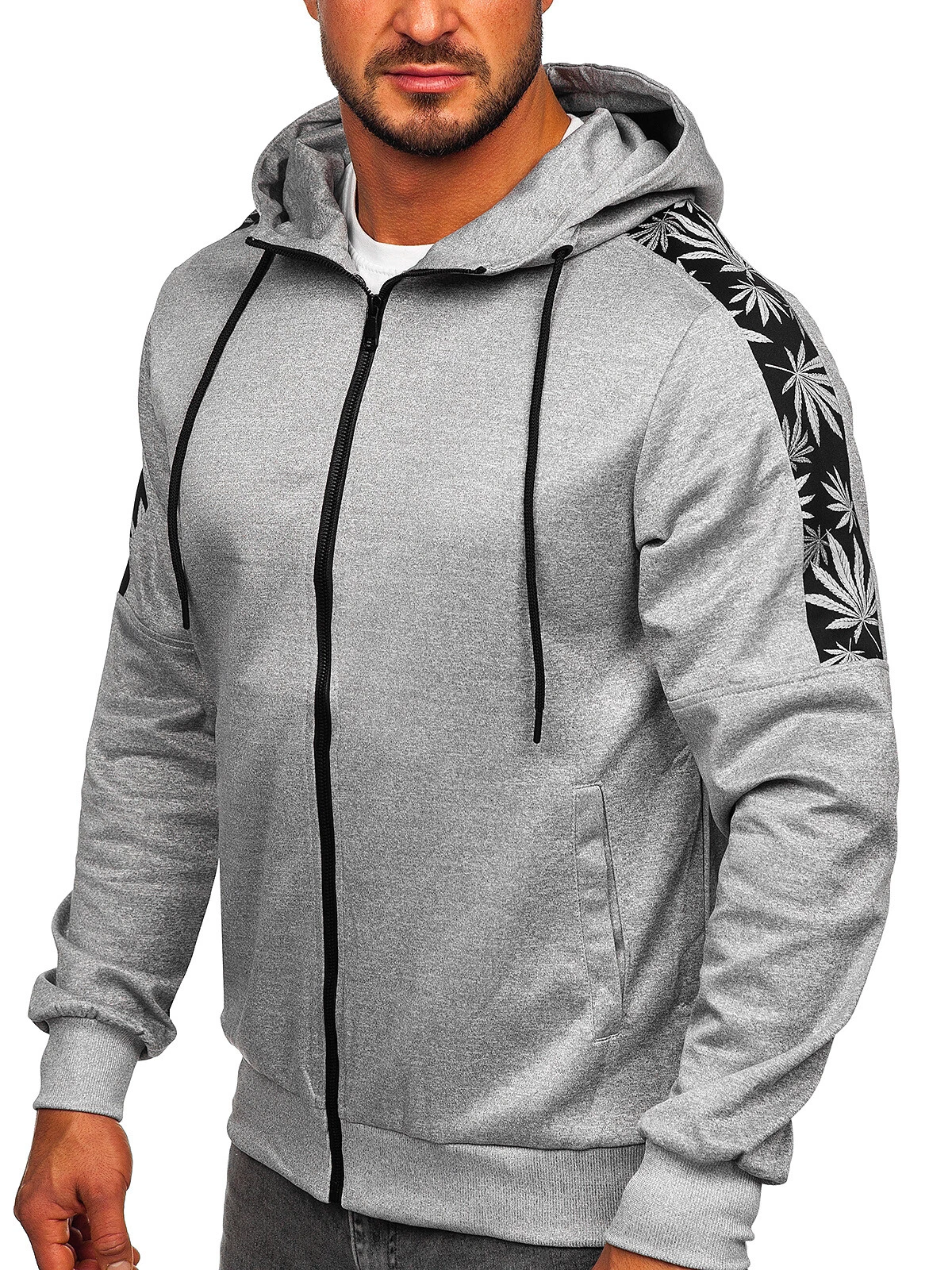 SACAI Felpa pullover con cappuccio felpa pullover felpa con cappuccio stampa uomo BOLF Print