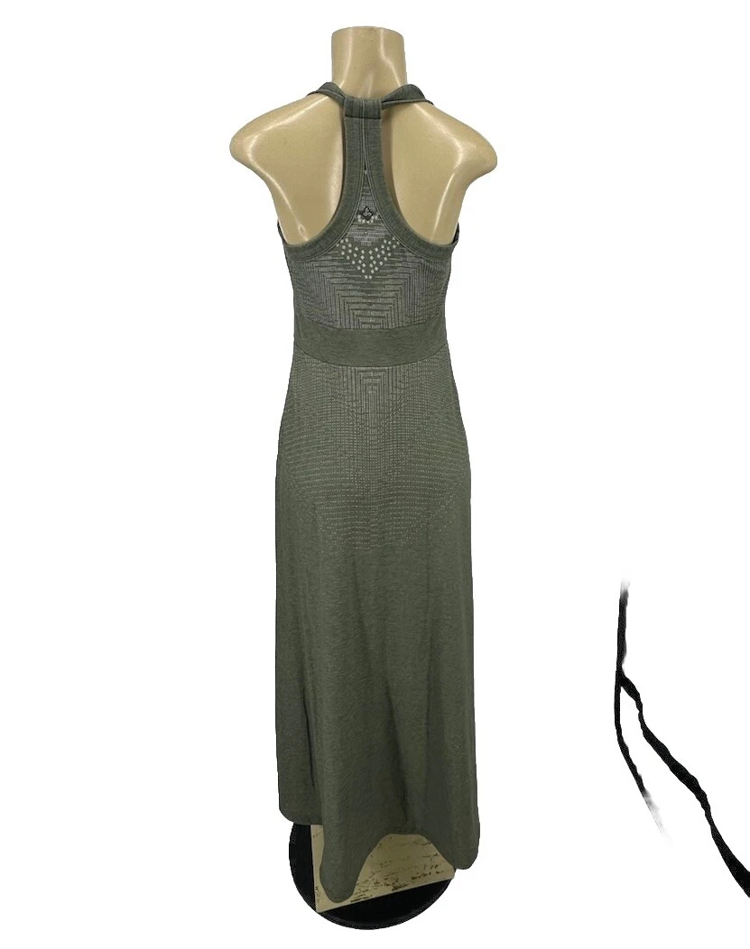prana calexico scoop-neck solid shelf bra maxi dress 