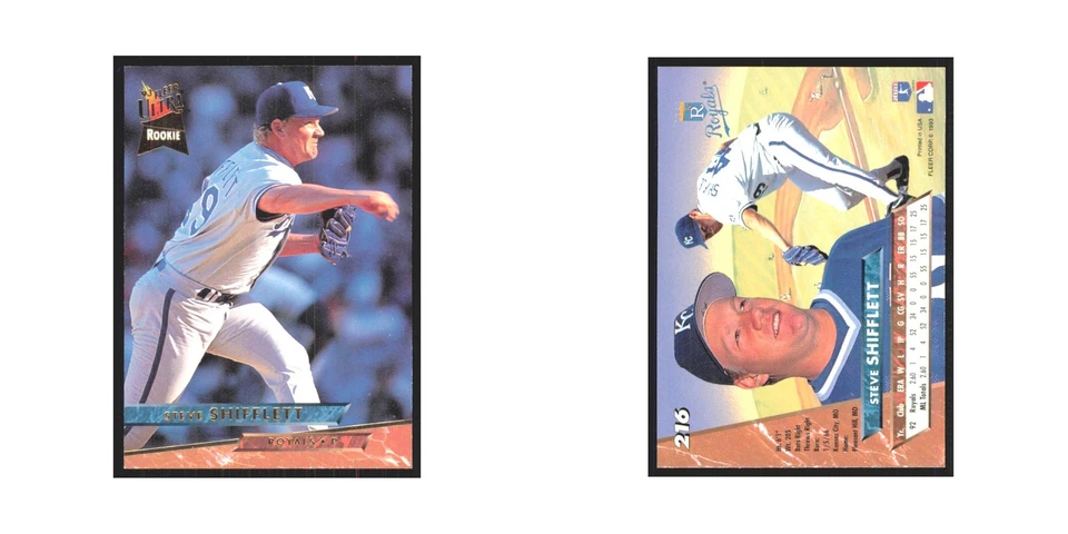 1993 Fleer Ultra Steve Shifflett RC Royals #216 - Image 3 of 3