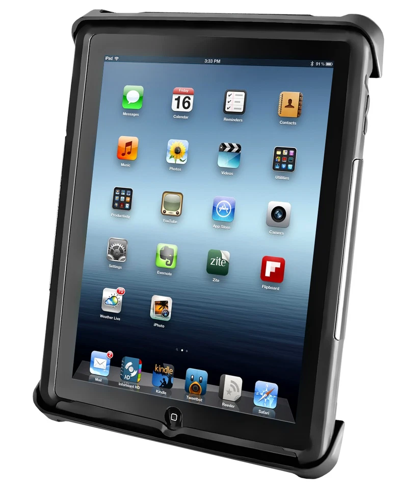 RAM Locking Holder for Original Size iPad w/Survivor, Light Duty Cases, Touchpad - Image 3 of 4