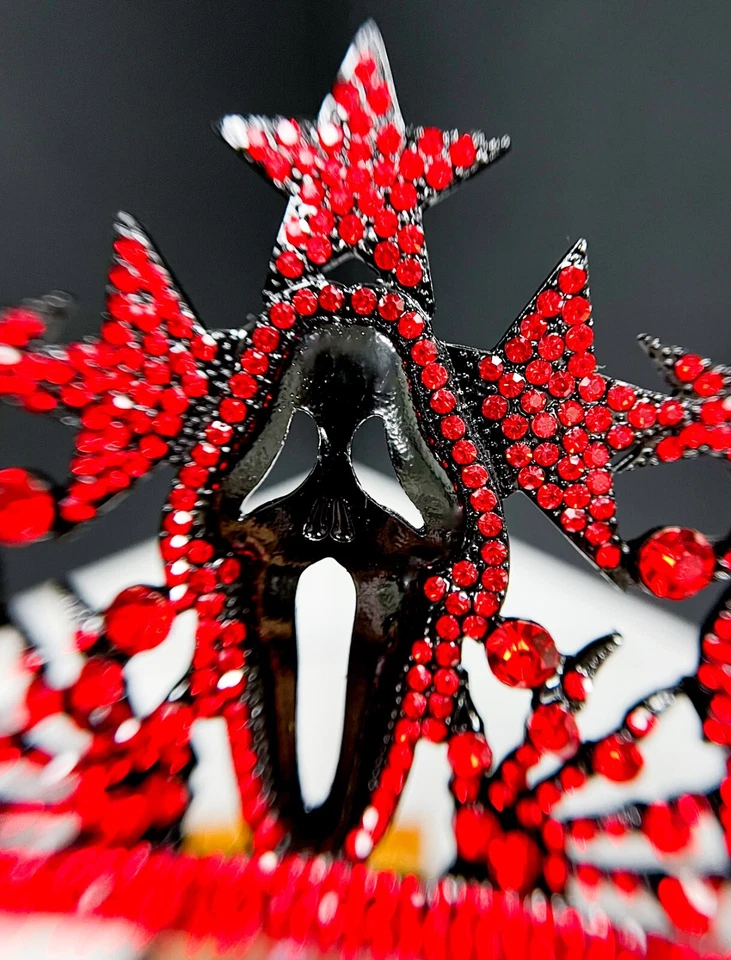 Scream the Movie, Scream Crown, фильм ужасов, черная корона на Хэллоуин, красный кристалл - Изображение 3 из 4