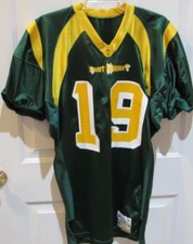 Vintage St. Norbert Green Knights NCAA Football Jersey Men's XL # 19 game used