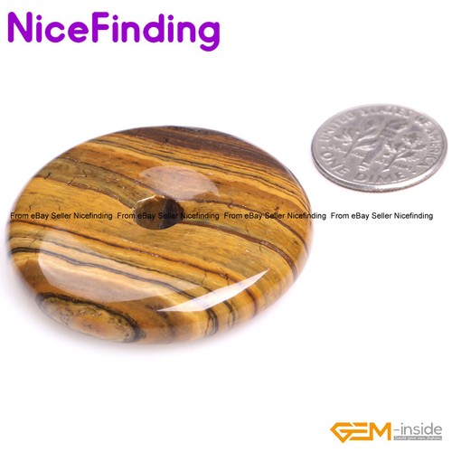 Natural Round Donut Ring Necklace Pendants Beads Jewellery Making Free Shipping - Picture 49 of 60
