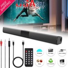 Sound Bar 4 Speaker System Wireless Bt Subwoofer Tv Home Theater & Remote