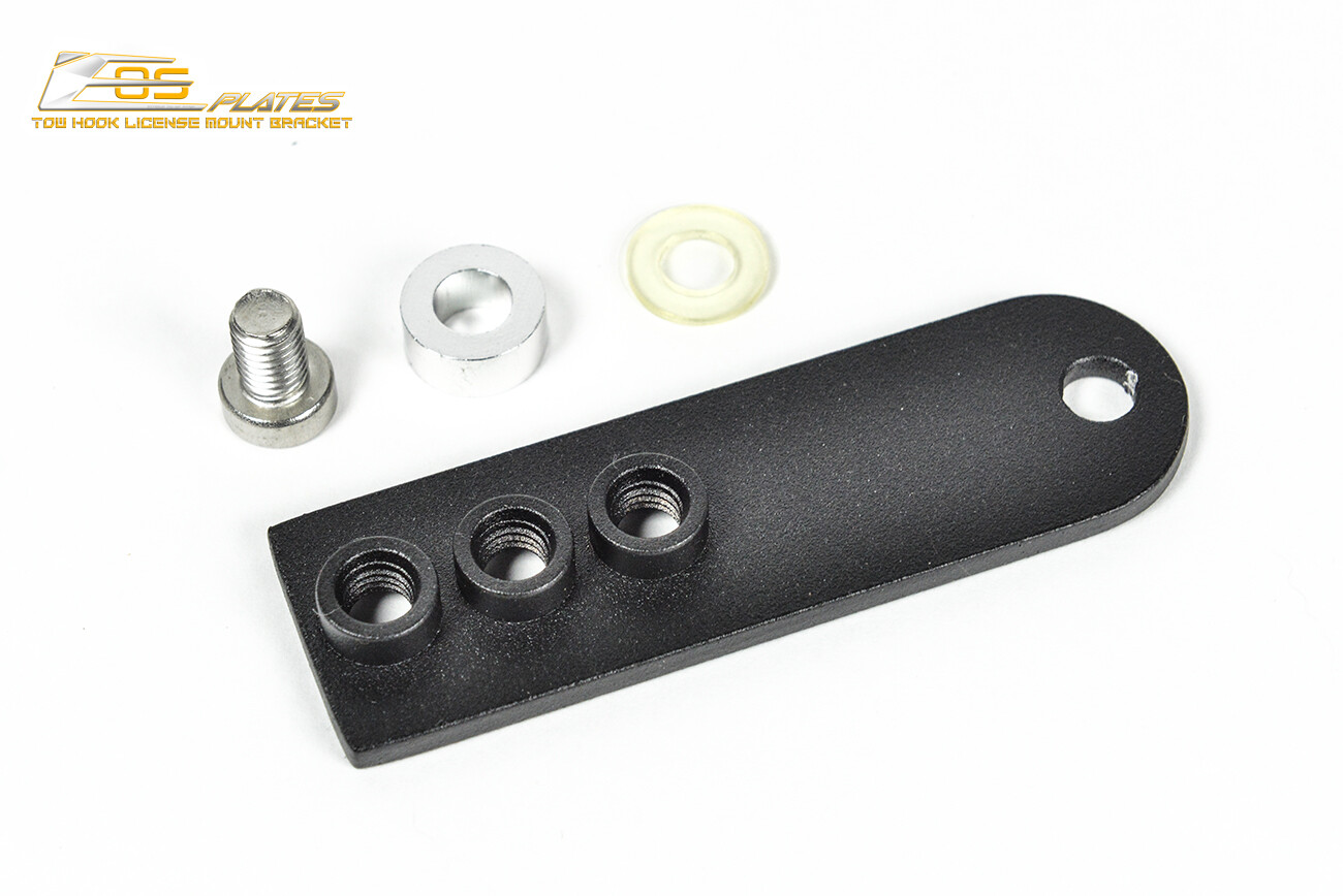 EOS Plate For 12-14 Mclaren 12C W/ PDC Tow Hook License Mount & Lowering Bracket