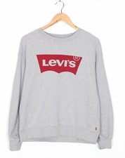 LEVI  S Graphic Crew Neck Logo Sweatshirt Pullover Women Size S VR2939