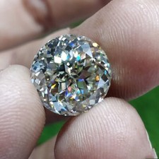 1 CT Natural White Diamond Portuguese Round Cut VVS1 D Grade IDGL Certified R414