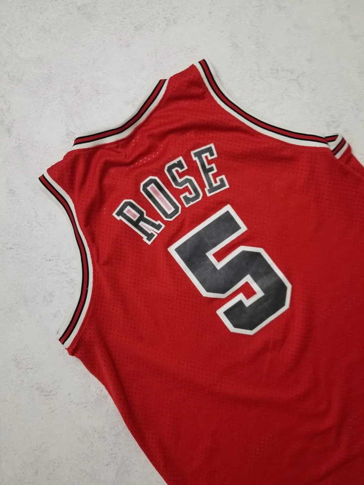 Camiseta Nike Chicago Bulls Jalen Rose #5 masculina grande costurada script L +2 vintage NBA - Imagem 3 de 4