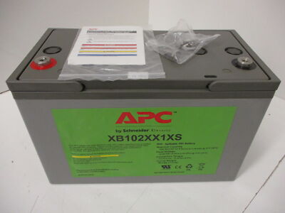 *NEW* APC / SCHNEIDER ELECTRIC XB102XX1XS NON-SPILLABLE GEL BATTERY