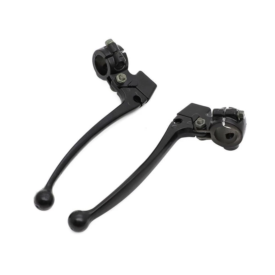 For Yamaha Brake Clutch Lever Set w/ 10mm Mirror Mounts Fit 7/8" Handlebars Foto 4 de 4