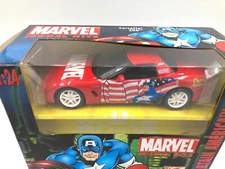 MAISTO CAPTAIN AMERICA 2002 CHEVROLET CORVETTE Z06 - 1:24 SCALE