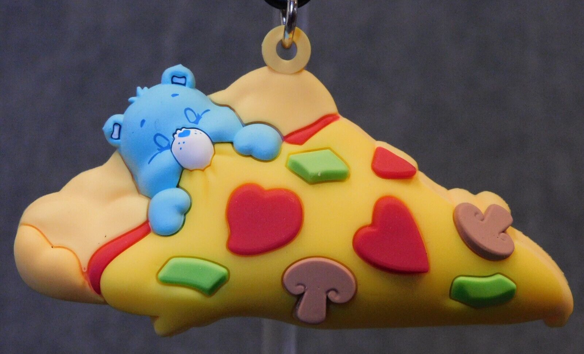 Care Bears NEW * Bedtime Bear Pizza Clip * Blind Bag Series 2 Key