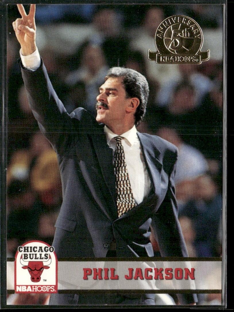 1993-94 Hoops #233 Phil Jackson Fifth Anniversary Gold