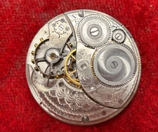 Antique Elgin Grade 303 7j, 12s 1916 Watch Movement Repair