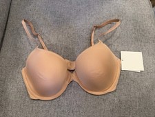 Calvin Klein Women's Lightly Lined Demi Bra Nude Underwire 32D NWT