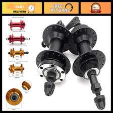 Bicycle Hub Set 3/8" Quick Release, 36H, 100mm Front 136mm Rear, Aluminum