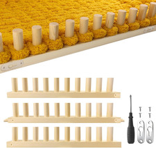 Chunky Blanket Loom Knitting Looms and Boards, Adjustable Size Wooden Loom for B