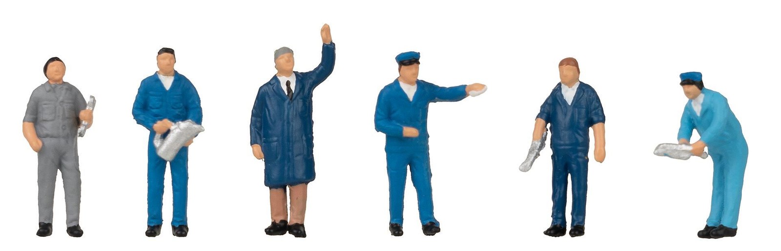 Petrol Station Personnel (6) Figure set HO gauge Faller 151691