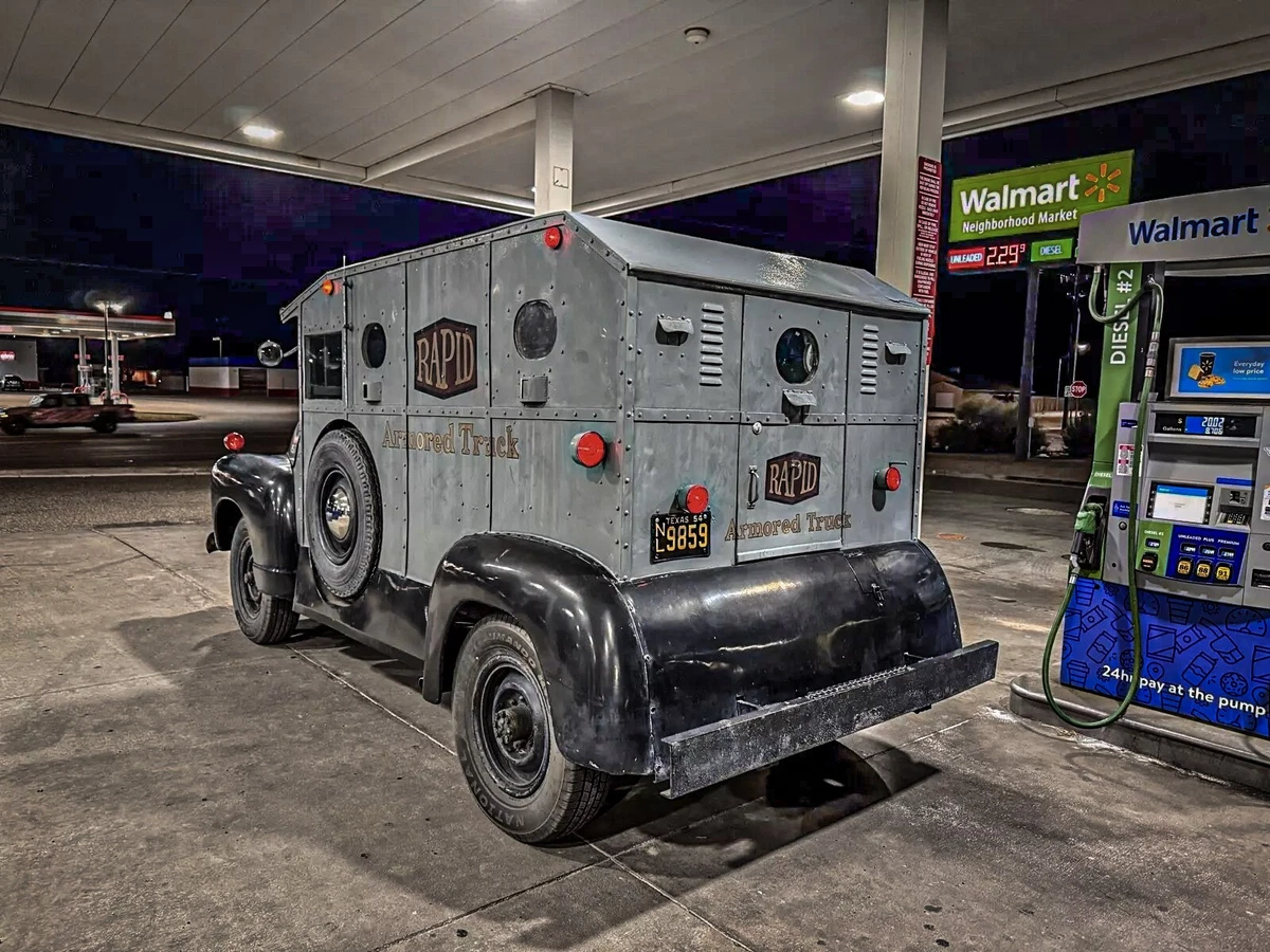 1954 Chevrolet Armored Truck - left rear profle