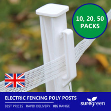 Electric Fence Poly Posts Plastic Stakes 3ft 4ft 5ft – Horse Pony Livestock