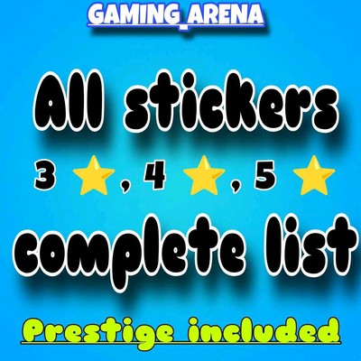 All 3/4/5   Stickers ( Mono_poly_ Go ) -   Seller 