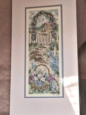 Vintage Cross Stitch Needlepoint With Out Frame
