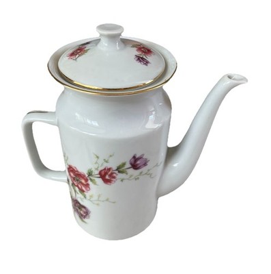Kaffeekanne - Thun TK Czechoslovakia VERA - Porzellan - Goldrand