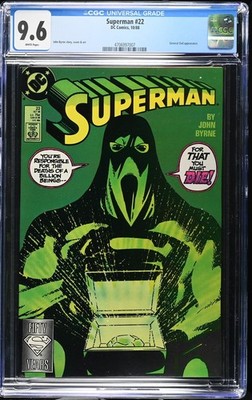 Superman #22 CGC 9.6 Rare & HTF! Superman Kills General Zod! NM+(Looks like 9.8)